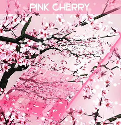 Pink Cherry GO Keyboard android App screenshot 4